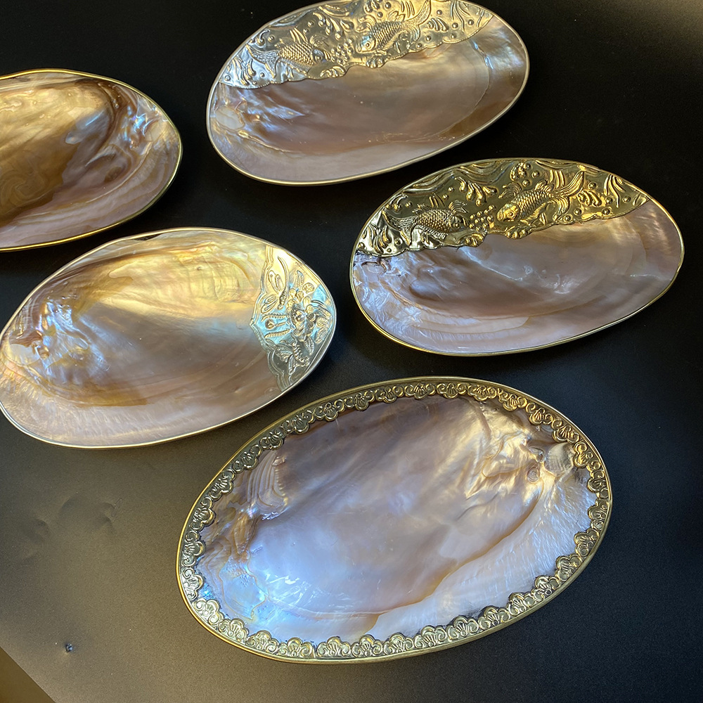 Xt Home Textiles - Natural Shell Tray Jewellery Storage Rack