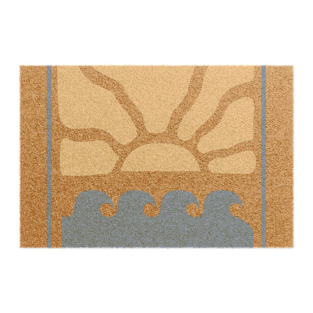 Sunrise Home Textiles & Apparel - Sunrise Waves Doormat Simple Coastal Entryway