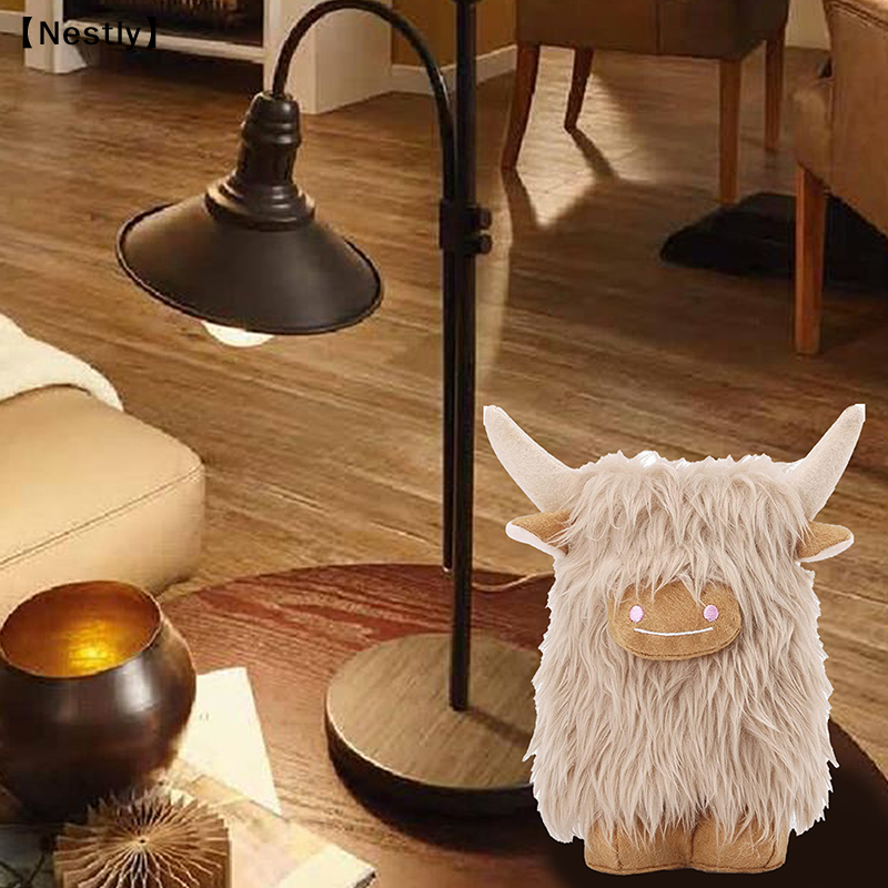 Highland Home Textiles - Highland Cow Gnomes Birthday Decoration Cream