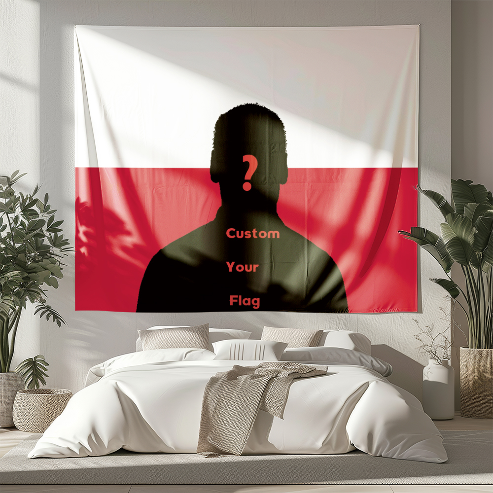 Home Textile - 1Pc Custom Photo Polyster Flag Backdrop,Home