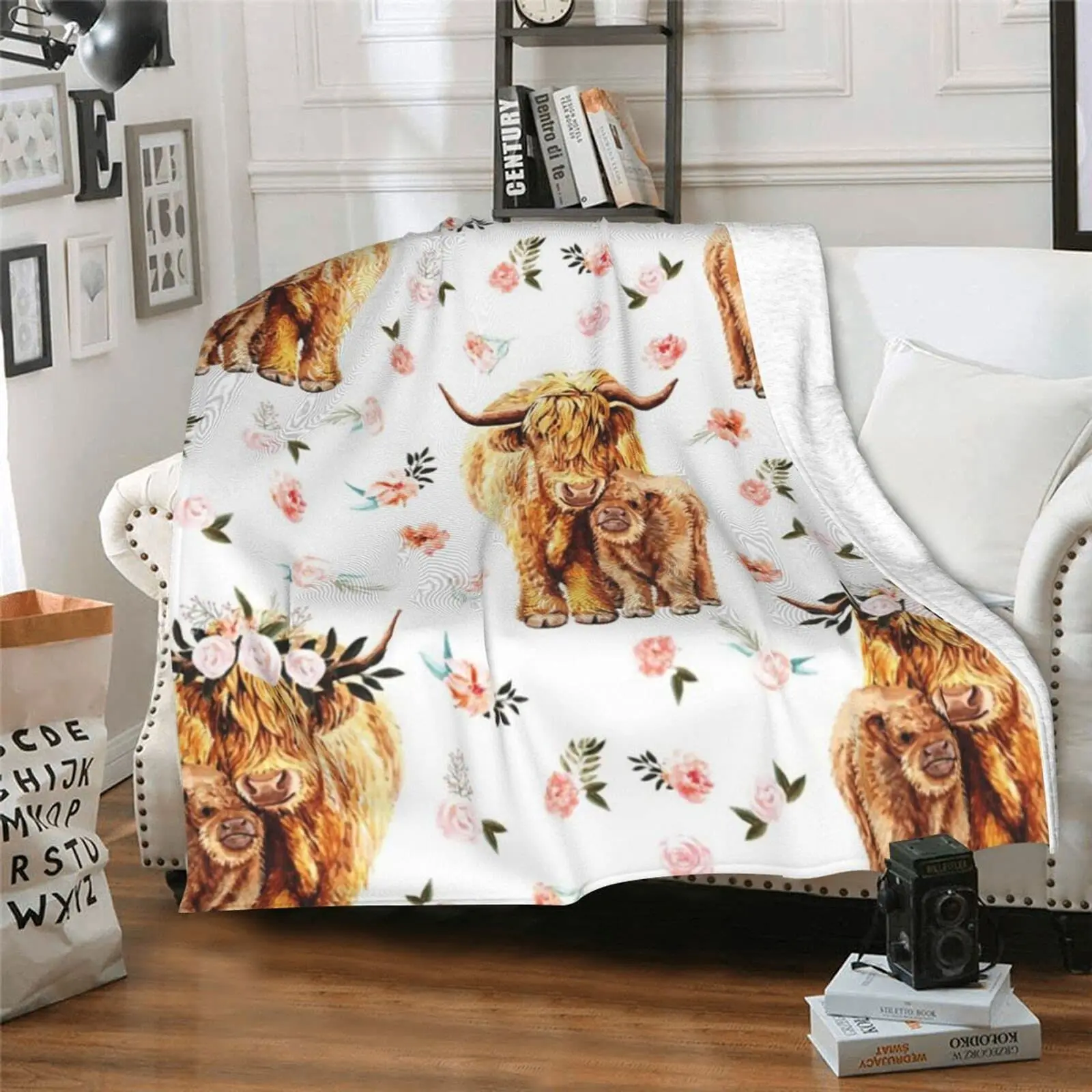 Highland Cow Blanket Animal Be – Highland Home Textiles Bewertung und Preis