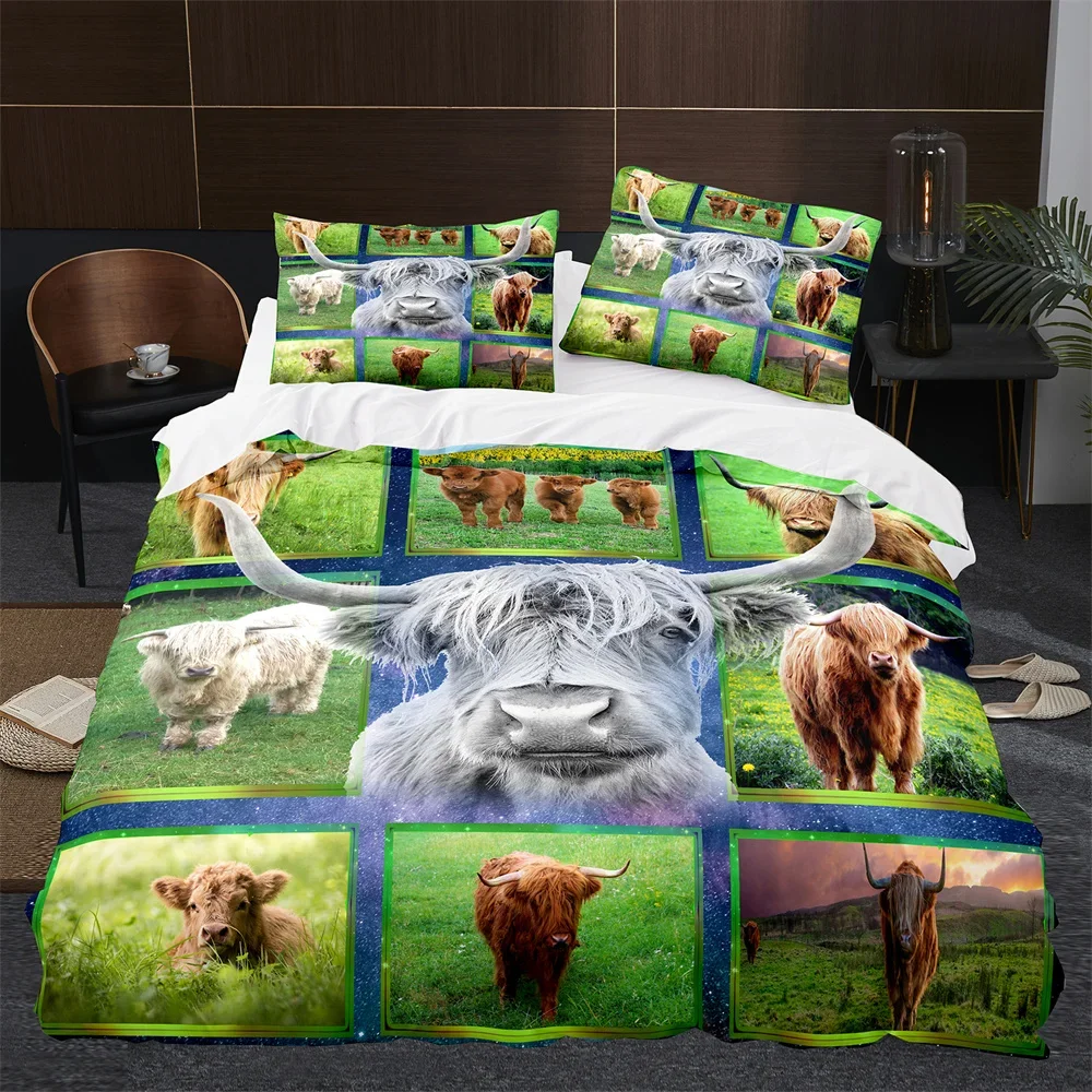 Highland Cow Cattle Farmhouse  – Highland Home Textiles Bewertung und Preis