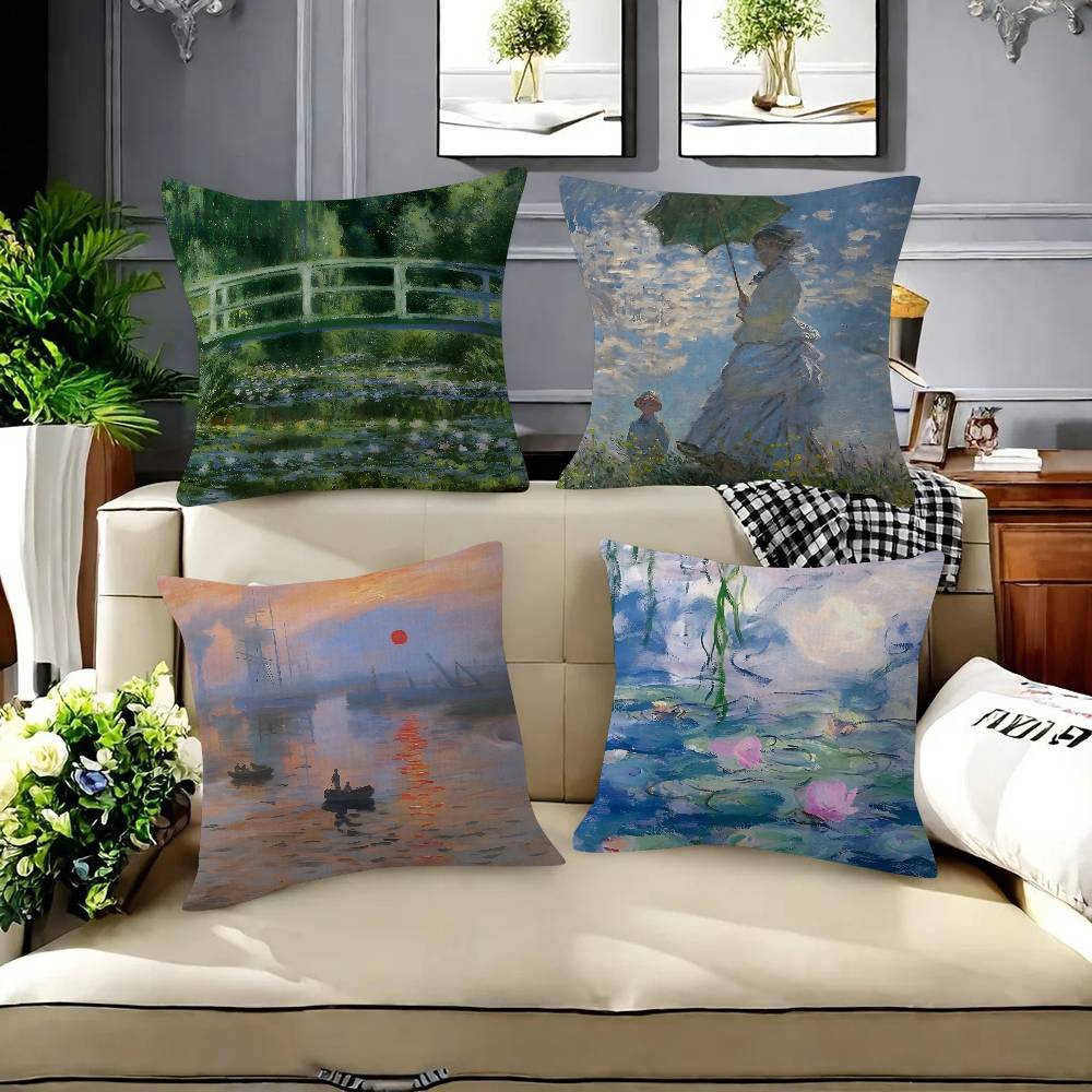 Art Claude Monet Sunrise   Pil – Sunrise Home Textiles & Apparel Bewertung und Preis