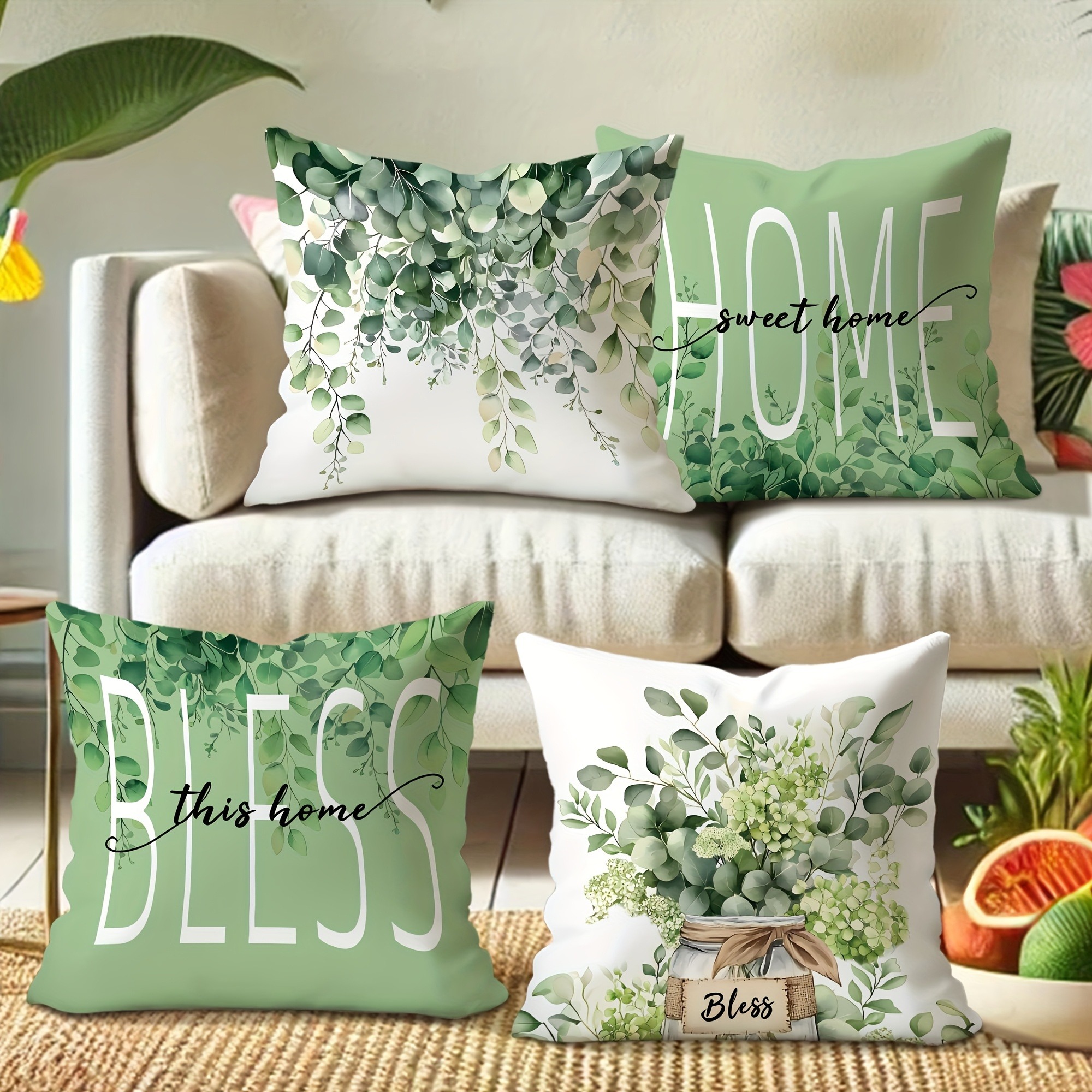 Eucalyptus - Inspired Pillow C – Your Home Textiles Bewertung und Preis