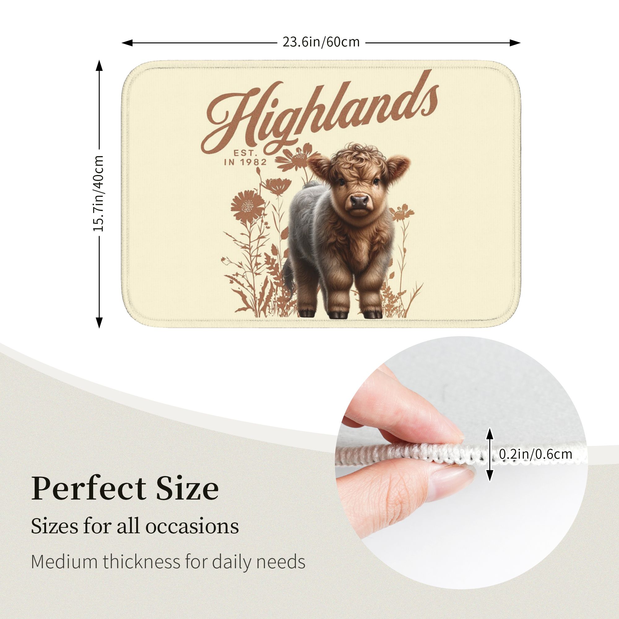 Baby Highland Cow Fuzzy Scotla – Highland Home Textiles Bewertung und Preis