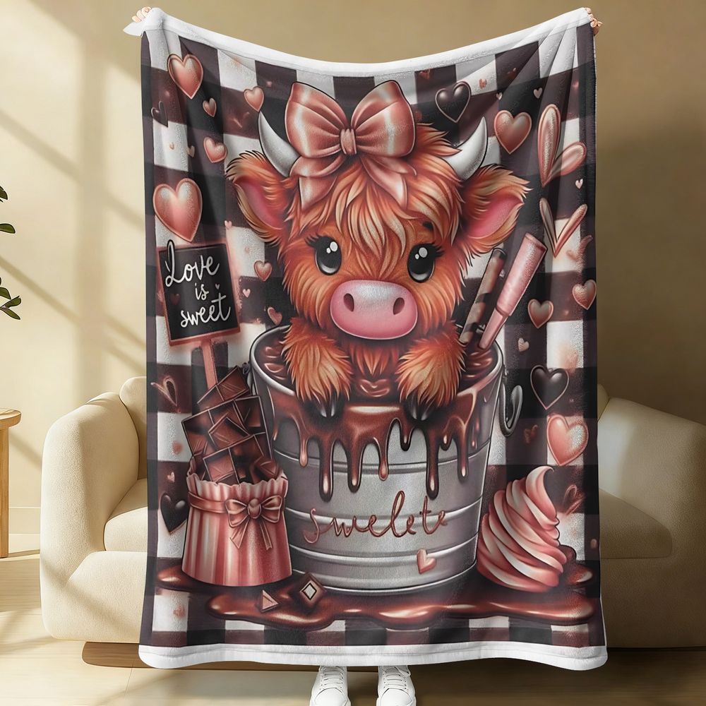 Cute Highland Cattle Printed F – Highland Home Textiles Bewertung und Preis