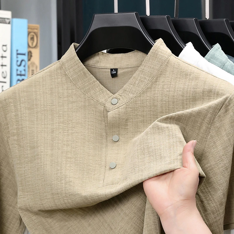 Summer Stand Collar Half Butto – Home Textile Bewertung und Preis