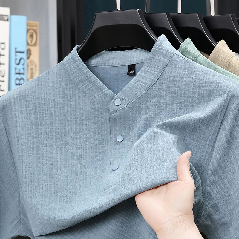 Summer Stand Collar Half Butto – Home Textile Bewertung und Preis