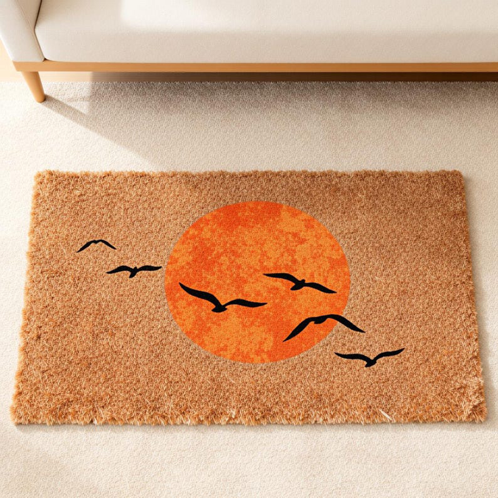 Sun And Birds Doormat Japanese – Sunrise Home Textiles & Apparel Bewertung und Preis