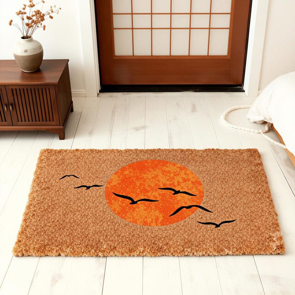 Sun And Birds Doormat Japanese – Sunrise Home Textiles & Apparel Bewertung und Preis