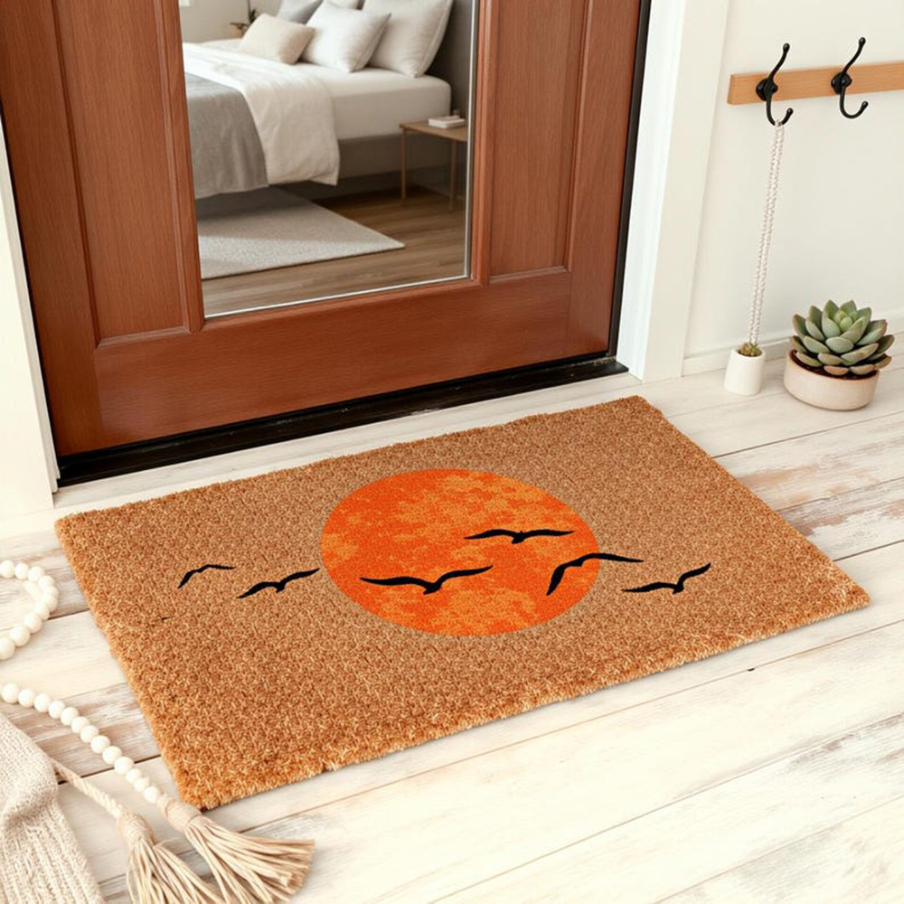 Sun And Birds Doormat Japanese – Sunrise Home Textiles & Apparel Bewertung und Preis
