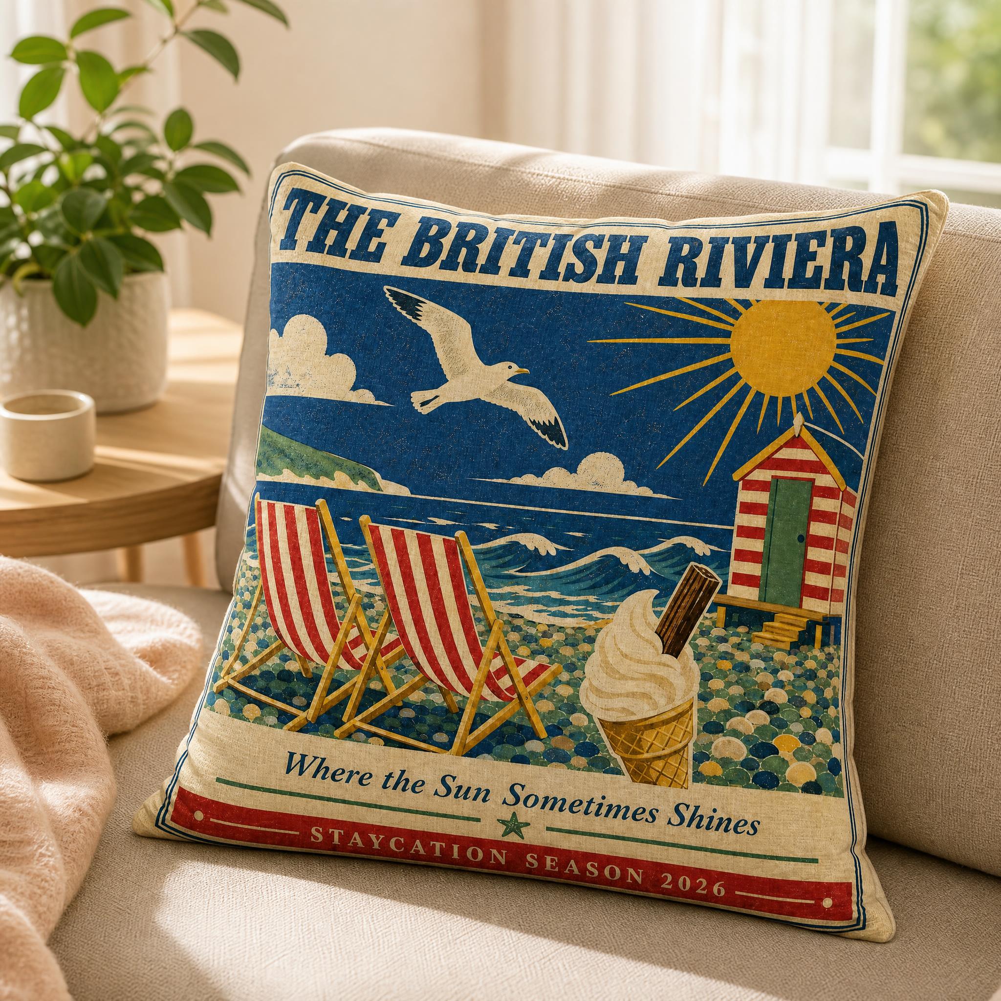 British Seaside Pillow Cover、V – Home Textiles Uk Bewertung und Preis