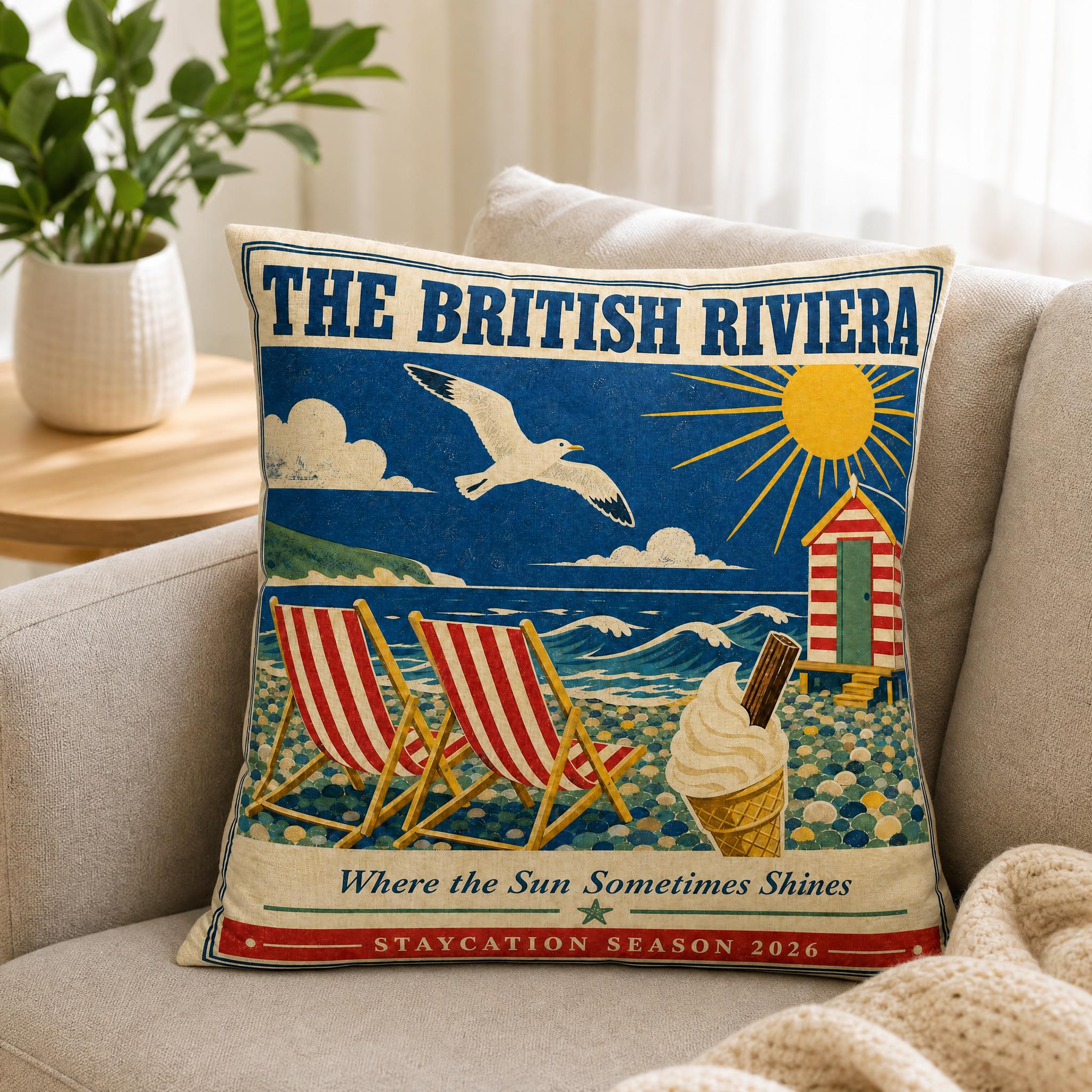 British Seaside Pillow Cover、V – Home Textiles Uk Bewertung und Preis