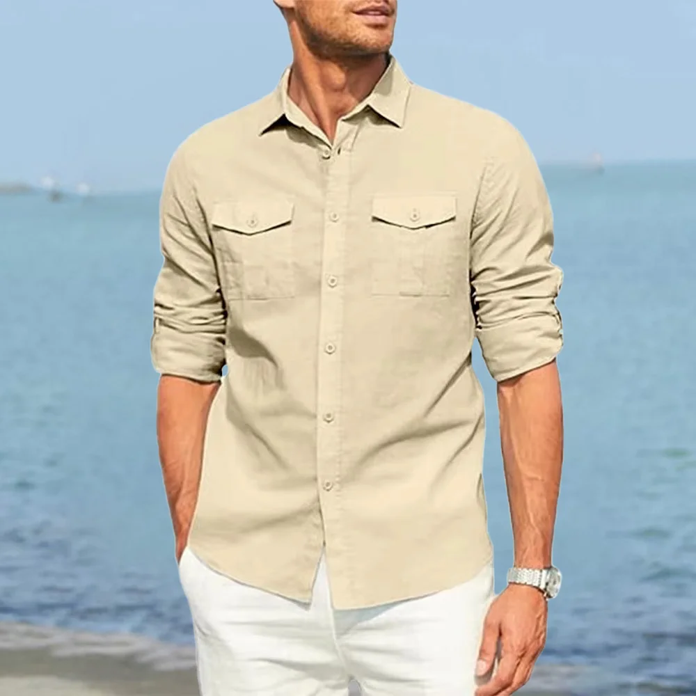 Autumn New Men's Pure Color Sh – Quilt Cotton Summer Bewertung und Preis