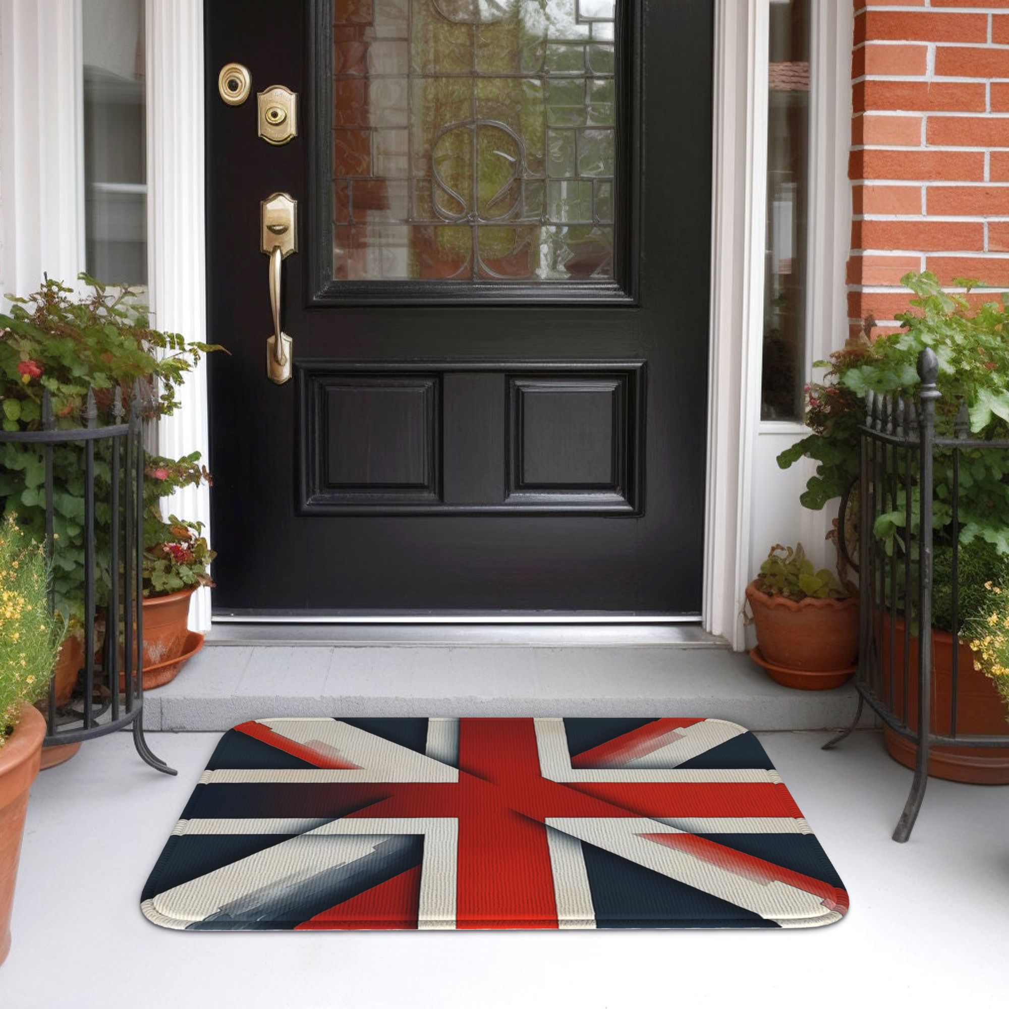 Funky Union Jack UK  flag Door – Home Textiles Uk Bewertung und Preis