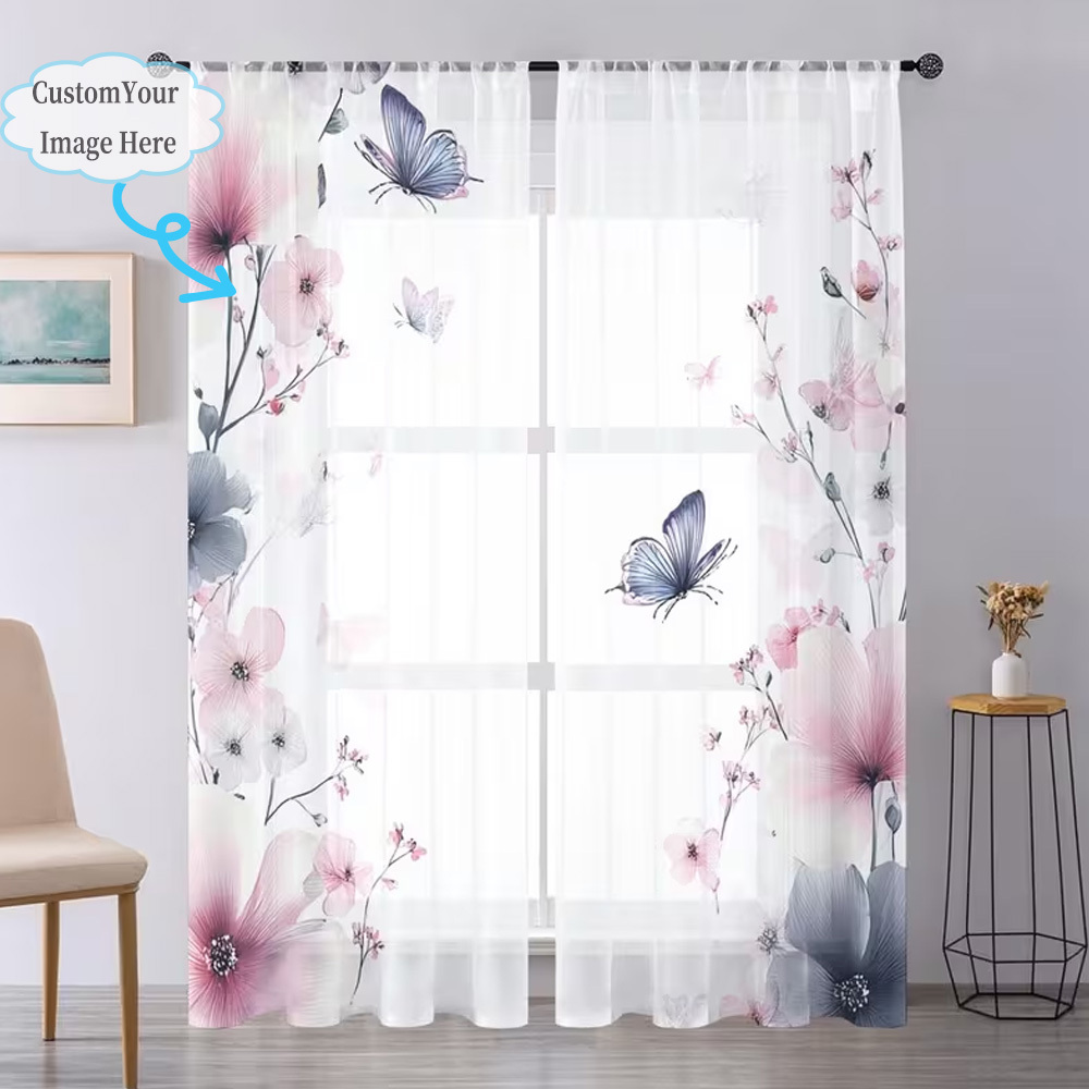 Custom 2D Flat 2pcs Sheer Curt – Your Home Textiles Bewertung und Preis