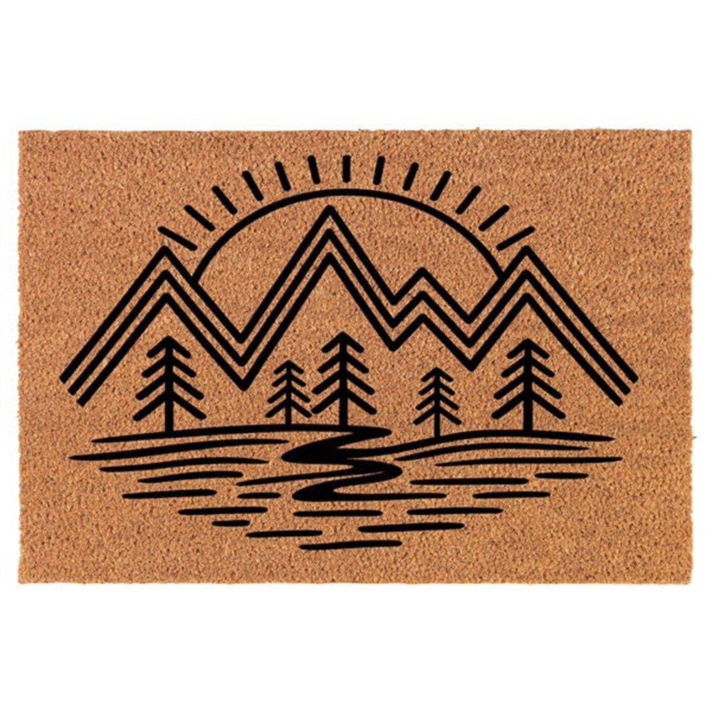 Minimalist Mountain Sunrise Tr – Sunrise Home Textiles & Apparel Bewertung und Preis