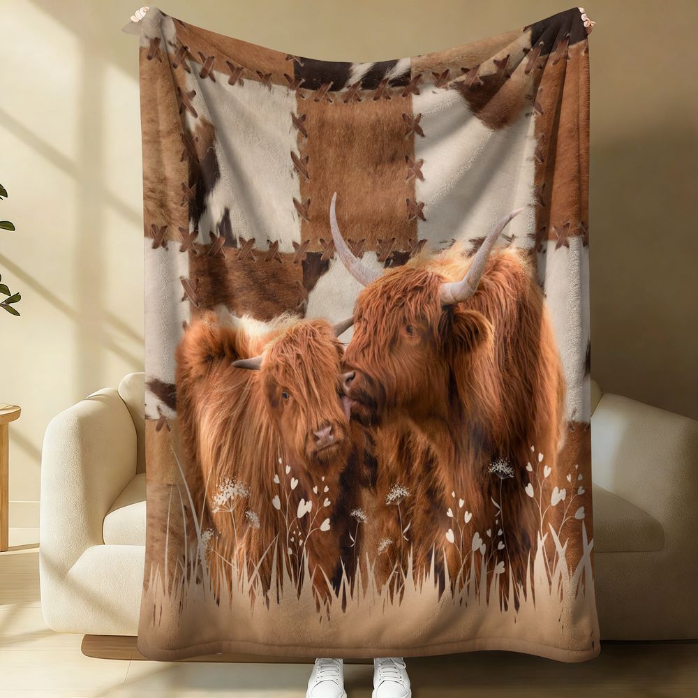 Highland Cattle Digital Print  – Highland Home Textiles Bewertung und Preis