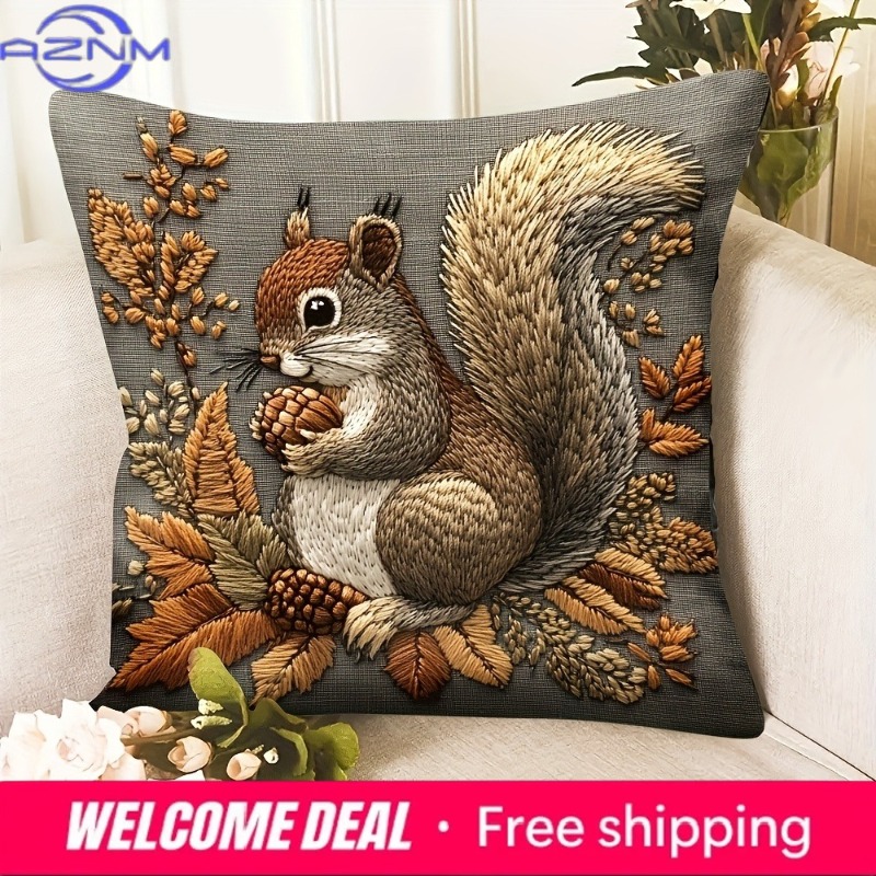 Squirrel Pillow Cover: Nature' – Your Home Textiles Bewertung und Preis