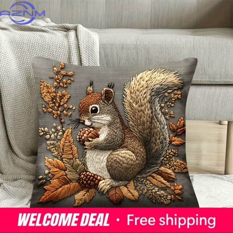 Squirrel Pillow Cover: Nature' – Your Home Textiles Bewertung und Preis