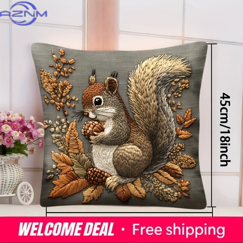 Squirrel Pillow Cover: Nature' – Your Home Textiles Bewertung und Preis