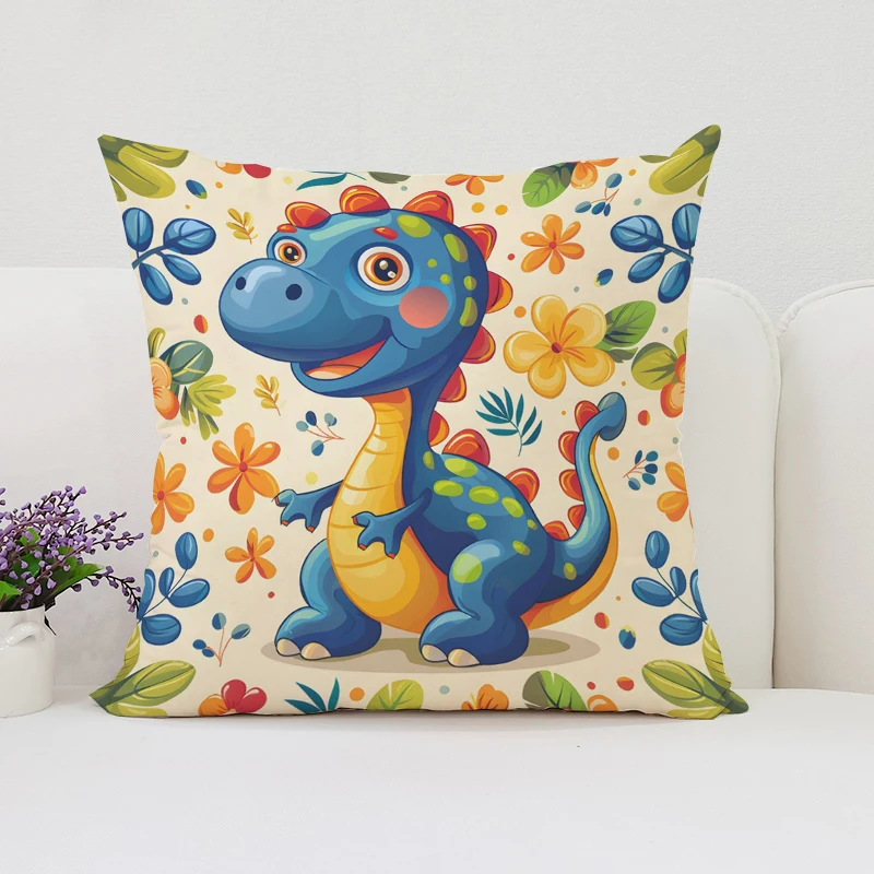 Dinosaur Land throw pillow cov – Home Landing Textiles Bewertung und Preis