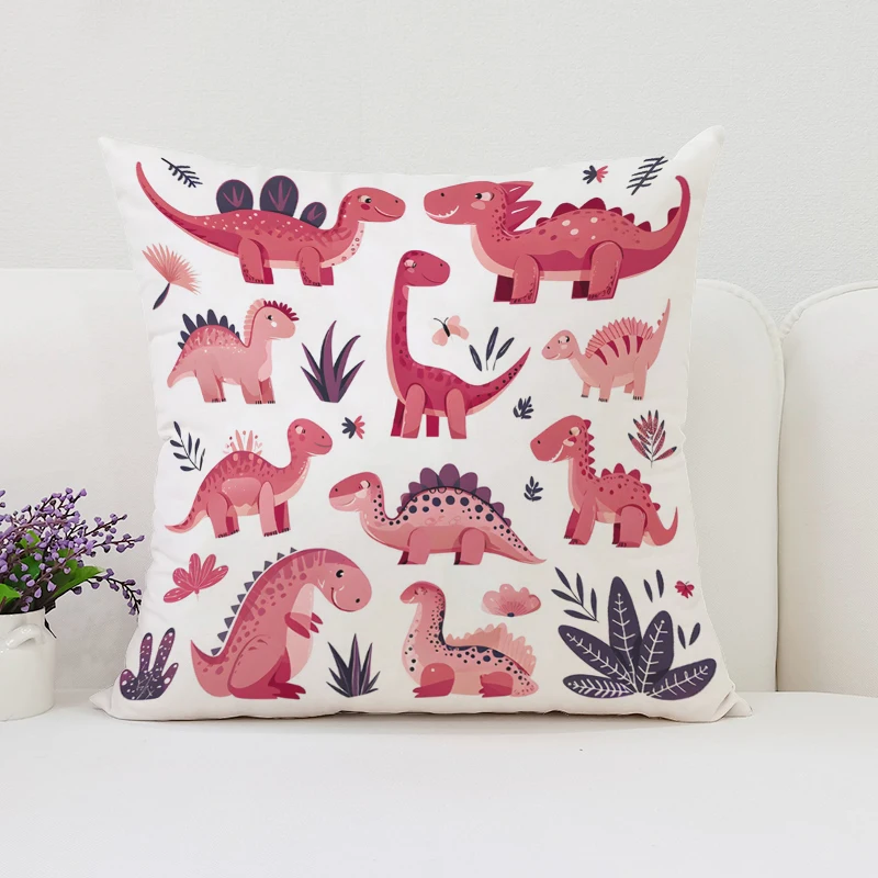 Dinosaur Land throw pillow cov – Home Landing Textiles Bewertung und Preis