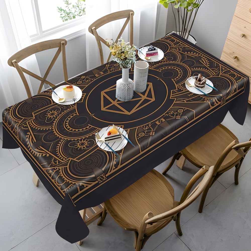 Steampunk Black Golden Gear Pa – Home Textile Bewertung und Preis