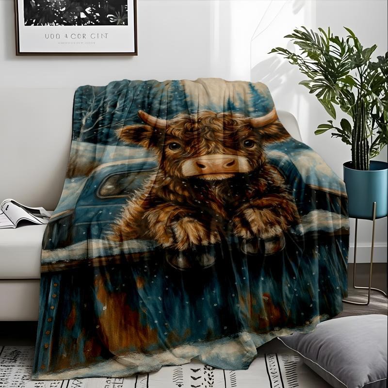 Highland Cow Blankets Flannel  – Highland Home Textiles Bewertung und Preis