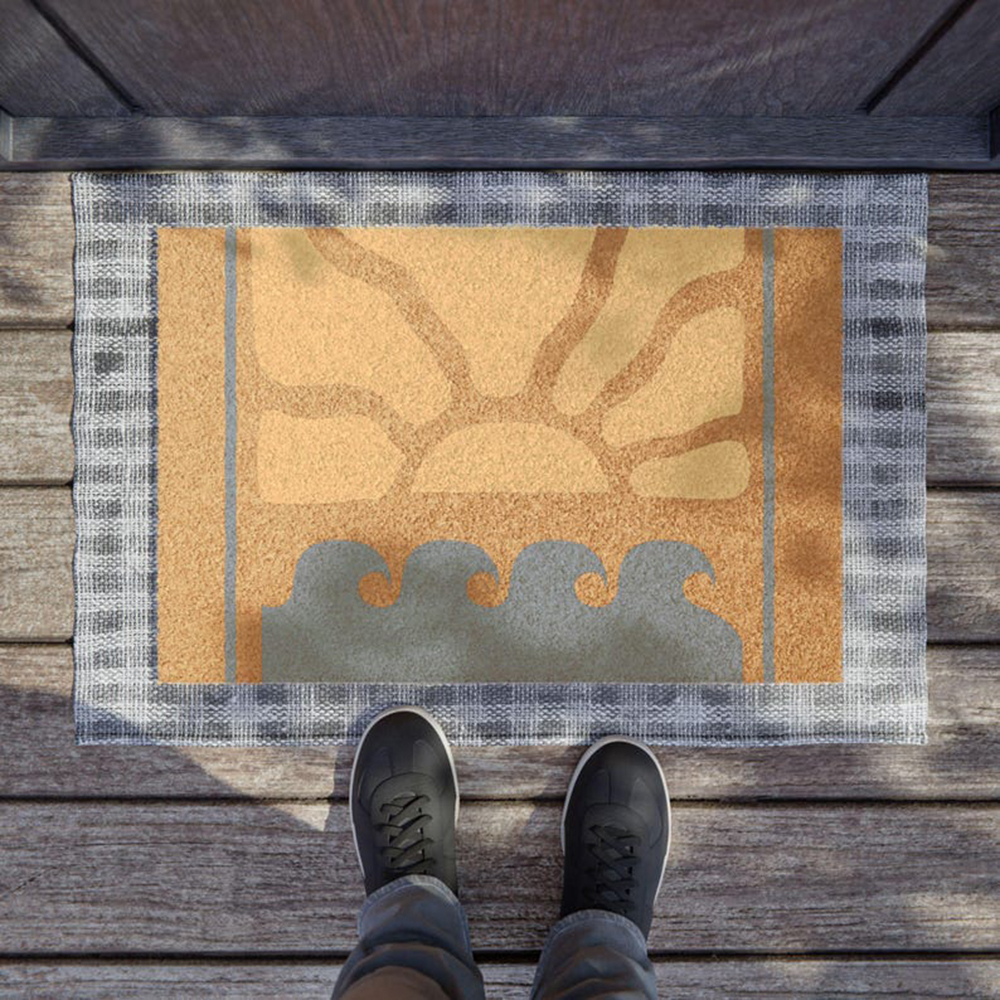 Sunrise Waves Doormat Simple C – Sunrise Home Textiles & Apparel Bewertung und Preis