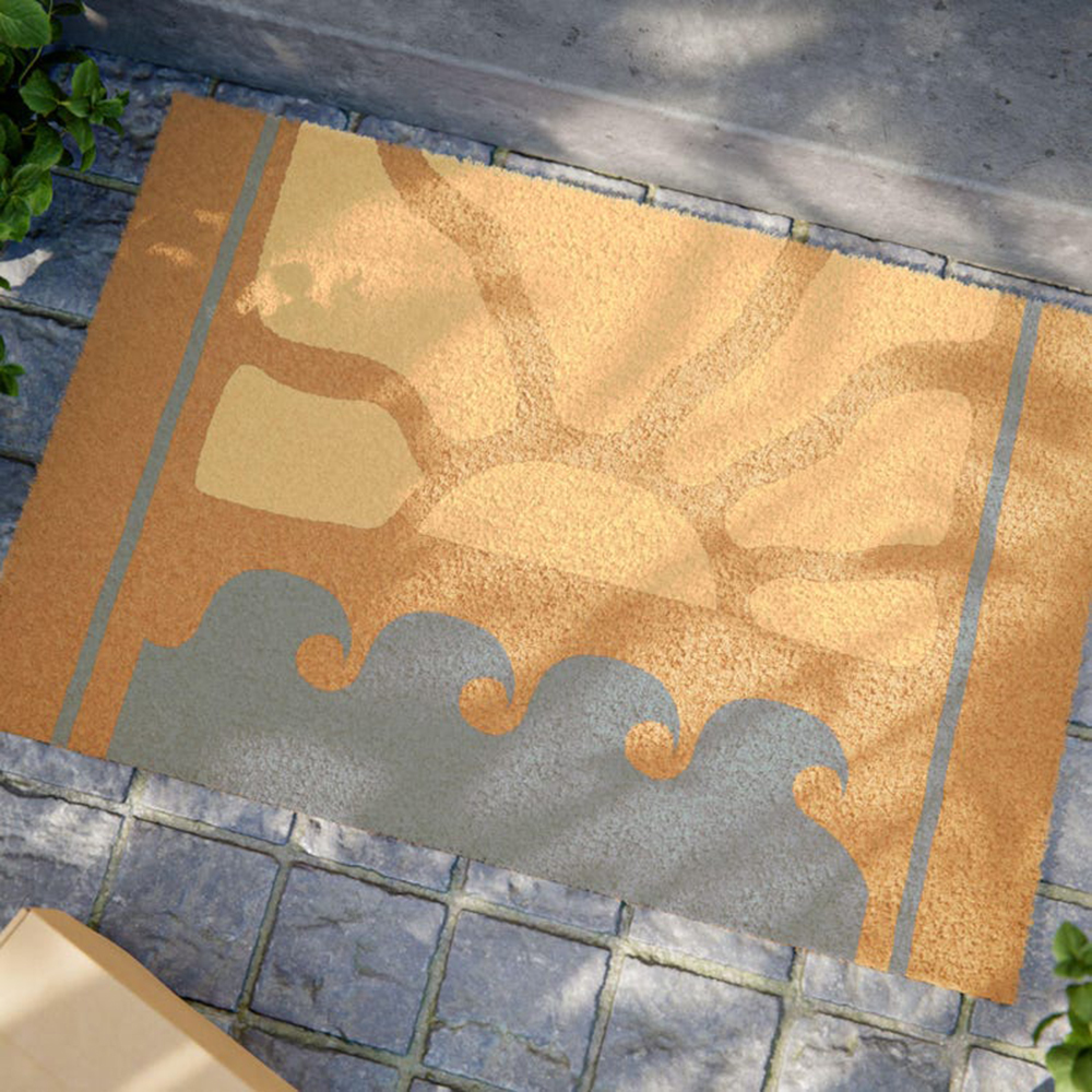 Sunrise Waves Doormat Simple C – Sunrise Home Textiles & Apparel Bewertung und Preis
