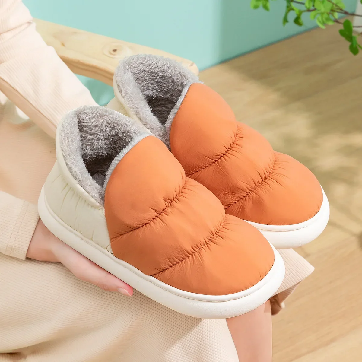 Women Men Slippers Winter Down – Home Textile Bewertung und Preis