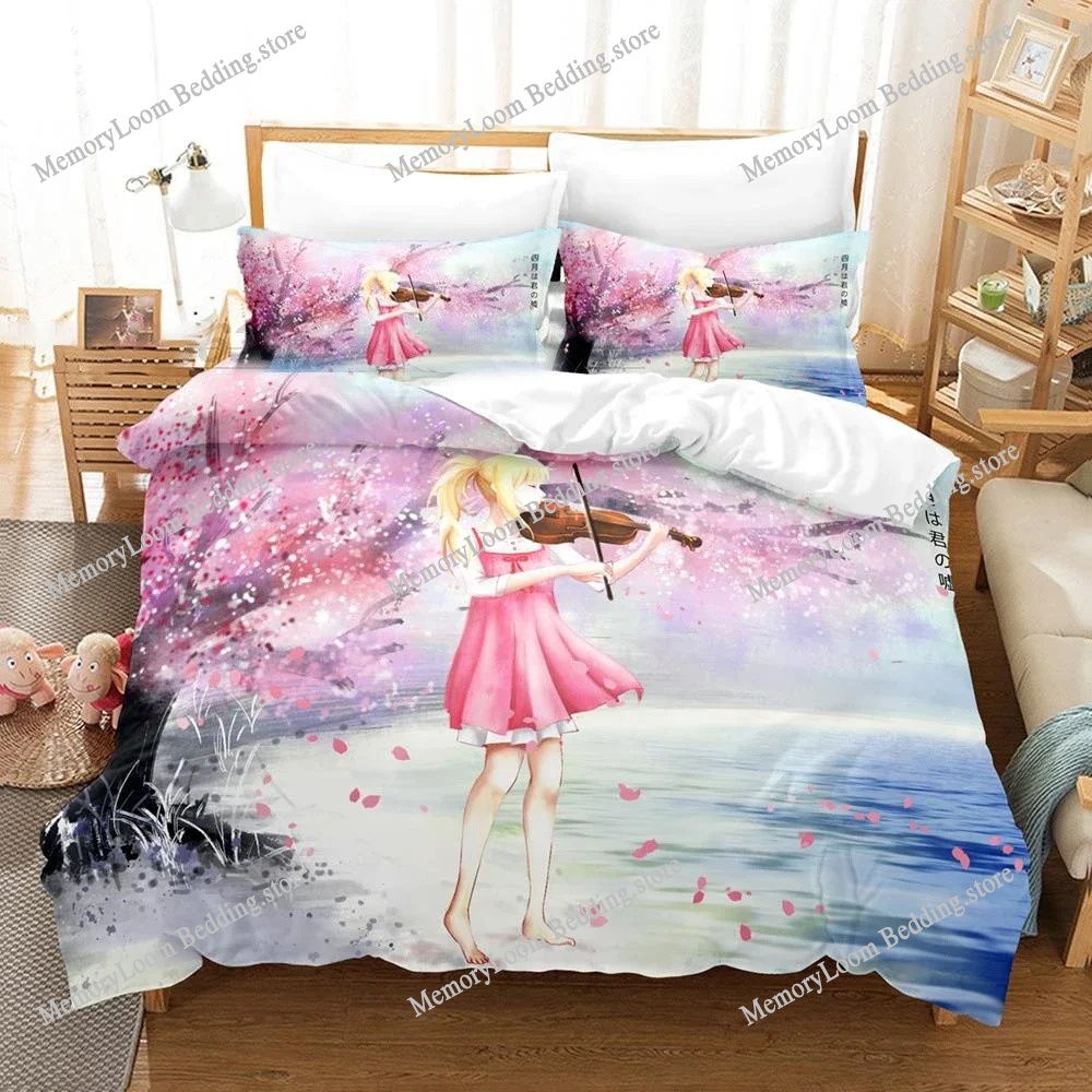 3D Anime Your Lie in April Bed – Your Home Textiles Bewertung und Preis