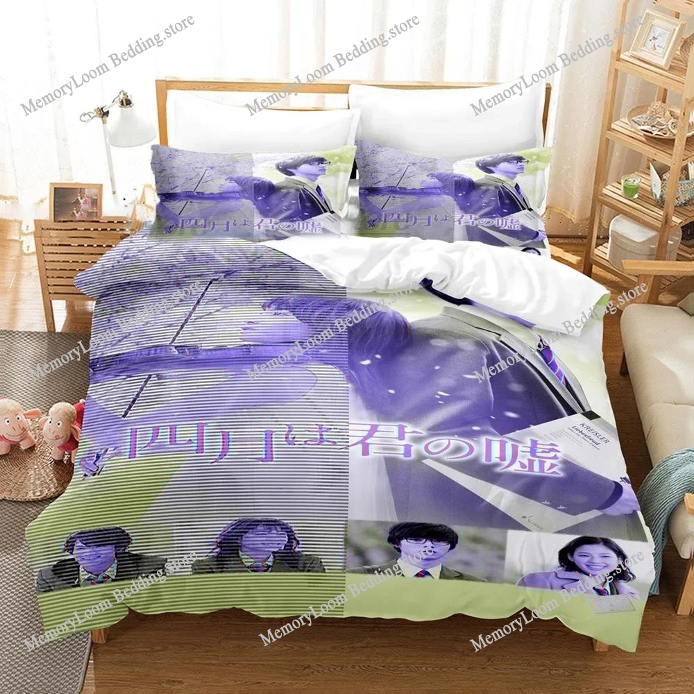 3D Anime Your Lie in April Bed – Your Home Textiles Bewertung und Preis