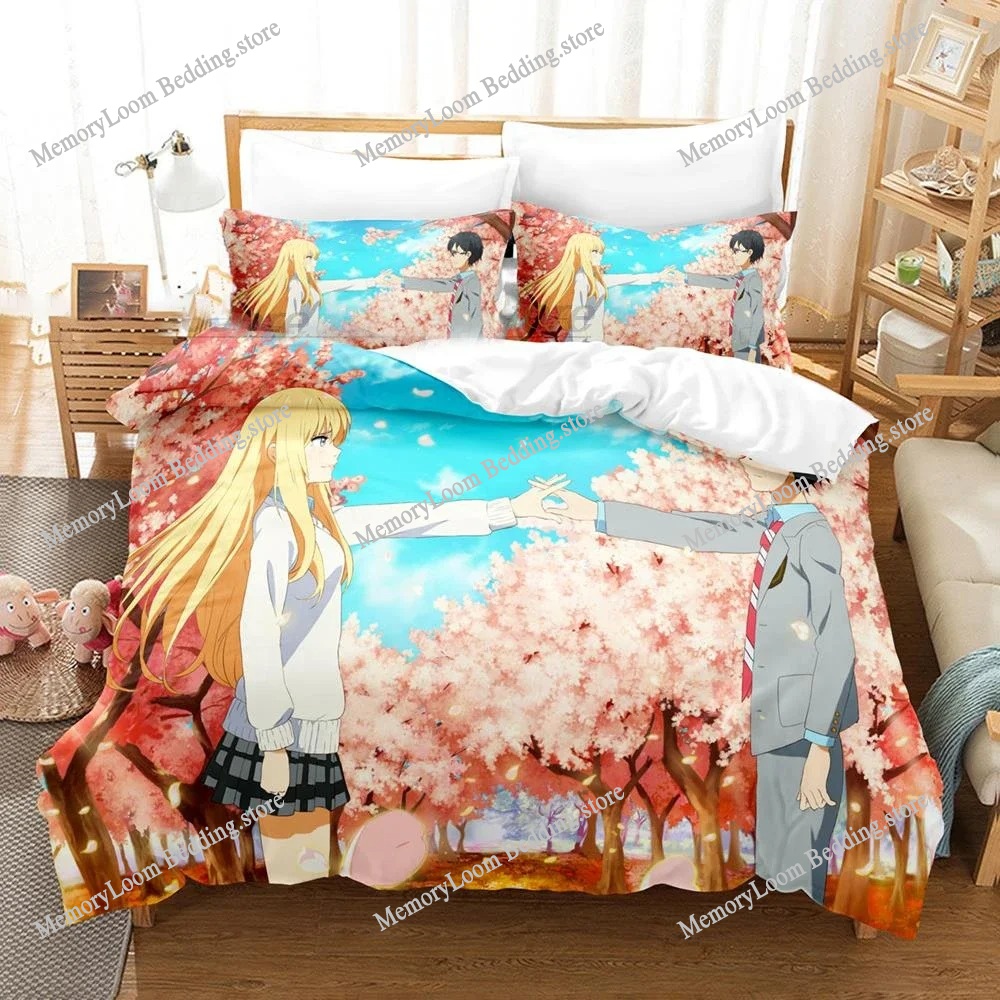 3D Anime Your Lie in April Bed – Your Home Textiles Bewertung und Preis