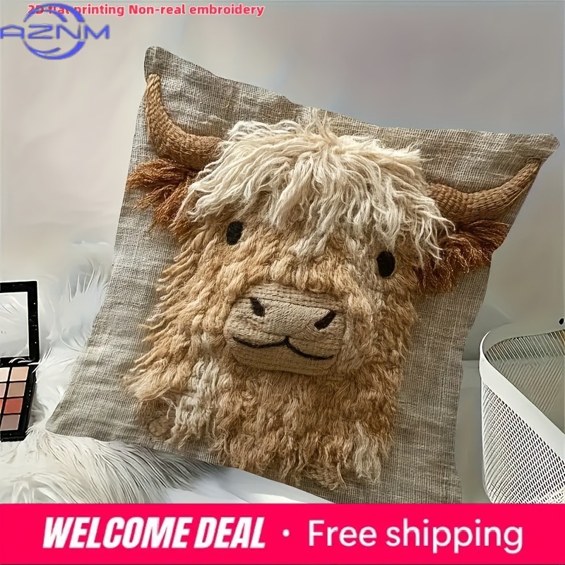 Cute Highland Cow Design 2D Fl – Highland Home Textiles Bewertung und Preis