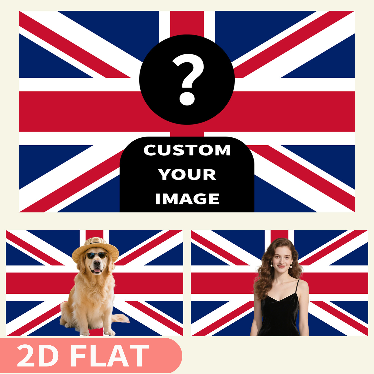 1pc 2D FLAT Personalize UK Bri – Home Textiles Uk Bewertung und Preis