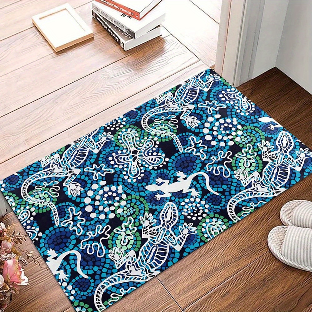 1pc Blue Style Square Rug Deco – Your Home Textiles Bewertung und Preis